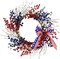 22" 4th of July Patriotic Wreath – Red, White & Blue Front Door Wreath with Bow for Independence Day, July 4th, Flag Day & Memorial Day